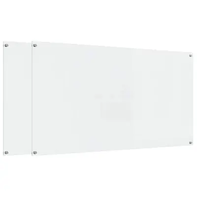 vidaXL Zaščita za kuhinjo 2 pcs Transparentno 110 x 60 cm