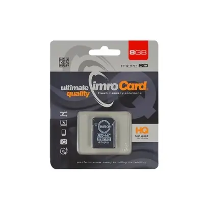 IMRO MICROSD 8GB POMNILNIŠKA KARTICA ZA TELEFONE IN TABLICE S SD ADAPTERJEM