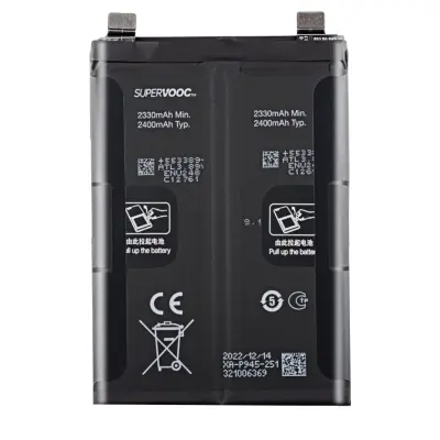 Oneplus, Notranja baterija za OnePlus 10T 4800 mAh Original BLP945, Črna