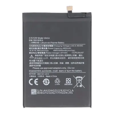 Zamenjava baterije za Poco M3 Pro 5G Li-Polimer 3,87V 5000mAh 19,35Wh, Črna