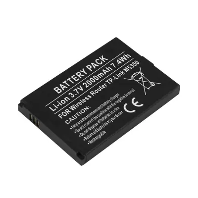 Baterijski usmerjevalnik za TP-Link M5350 Li-ion 3.7V 2000mAh 7.4Wh, Črna
