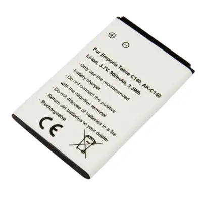 Baterija za Emporia Telme C140 Li-ion 3,7V AK-C140 900mAh 3,3Wh,