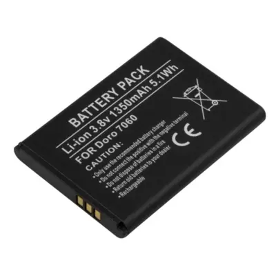 Baterija za Doro 7070 / 7060 / 7050 Li-ion 3.8V 1350mAh 5.1Wh Ref DBS-1350A,