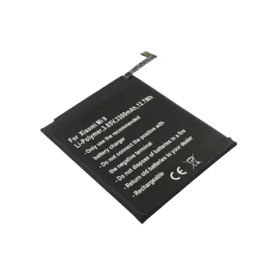 Baterija za Xiaomi Mi 9 3.85V 3300mAh Li-Polymer pametni telefon, Črna