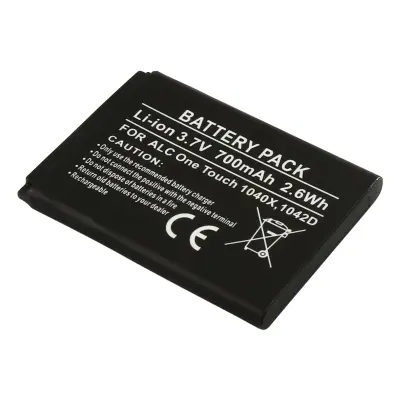 Nadomestna baterija za Alcatel One Touch 1040X / 1042D Li-ion 700mAh, Črna