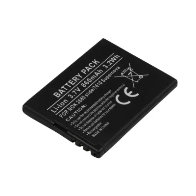 Baterija za Nokia 2680 slide / 7610 Supernova Li-ion 3.7V 860mAh 3.2Wh, Črna