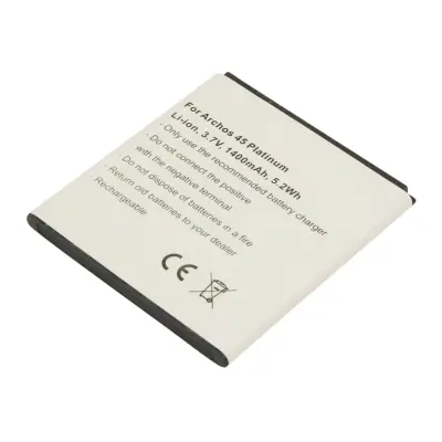 Baterija za pametni telefon Archos 45 Platinum Li-ion 3.7V 1400mAh 5.2Wh, Bela