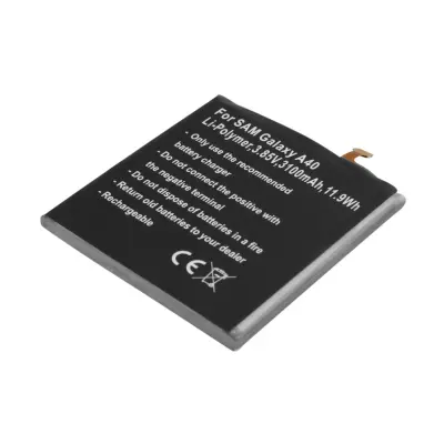 Nadomestna baterija za Galaxy A40 3.85V 3100mAh Li-Polymer, Črna