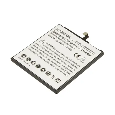 Baterija Li-Polymer 3.85V 3000mAh za pametni telefon Xiaomi Mi4C Mi4C Dual Sim, Bela / Črna
