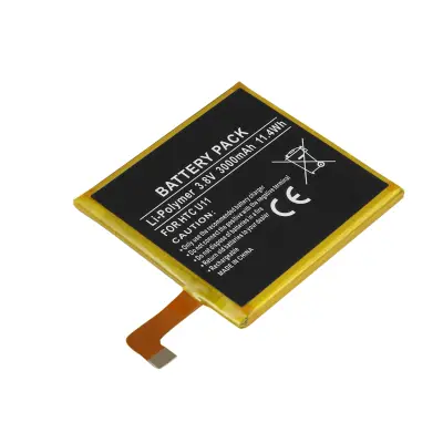 Baterija za HTC U11 Li-Polymer 3.8V 3000mAh 11.4Wh, Črna / Zlata