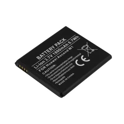 Nadomestna baterija za Huawei Ascend W1 3.7V 1800mAh Li-ion, Črna