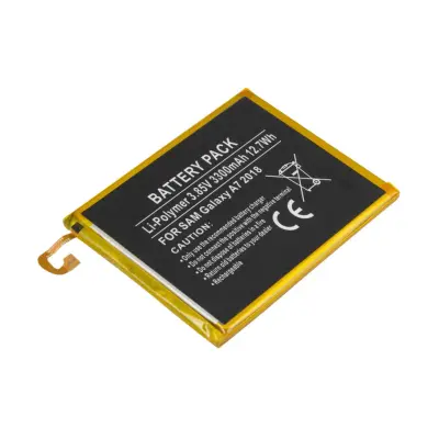 Nadomestna baterija za Galaxy A7 A10 M10 3.85V 3300mAh Li-Polymer, Črna