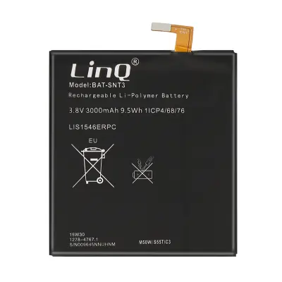LinQ, Notranja baterija za Sony Xperia T3 Kapaciteta 3000mAh, Črna