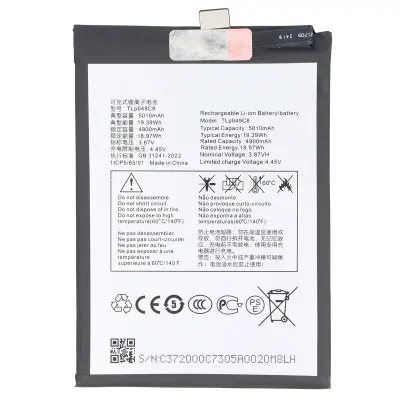 Baterija za TCL 40 SE Li-Polymer 3.87V 5000mAh 19.35Wh, Črna