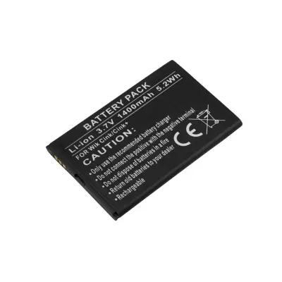 Li-ion baterija 1400 mAh za pametni telefon, združljiva z Wiko Cink 3,7V, Črna