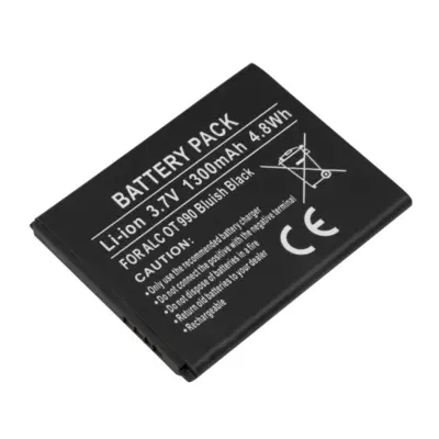 Baterija za pametni telefon Alcatel One Touch 990 / 915 / 985 Li-ion 3.7V 1300mAh, Črna