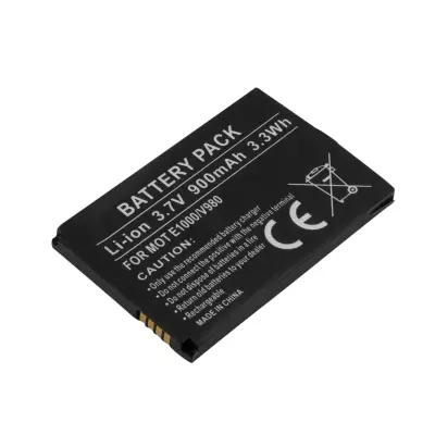 Nadomestna baterija za Motorola E1000 / V980 Li-ion 3.7V 900mAh 3.3Wh, Črna