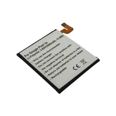 Baterija za Google Pixel 3a 3.85V 3000mAh Li-Polymer, Črna