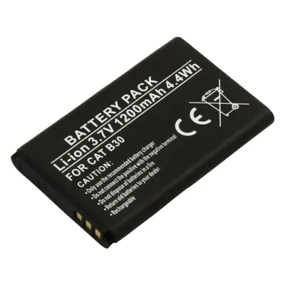 Nadomestna baterija za CAT B30 3,7 V 1200 mAh Li-ion, Črna