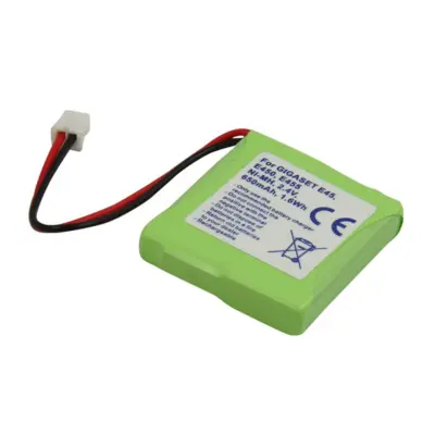 Baterija za Siemens Gigaset E45 / E450 / E455 NiMH 2.4V 650mAh 1.6Wh, Zelena