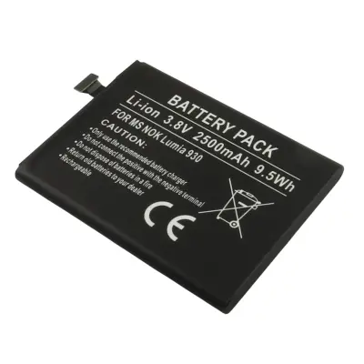 Nadomestna baterija za Lumia 930 929 RM927 BV-5QW 3,8 V 2500 mAh Li-ion,