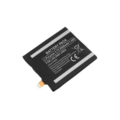 Li-Polymer baterija 2000mAh za pametni telefon, združljiva z LG D801 3.7V, Črna