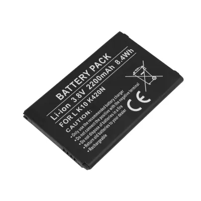 Nadomestna baterija za pametni telefon LG K10 K420N Li-ion 3,8 V 2200 mAh, Črna