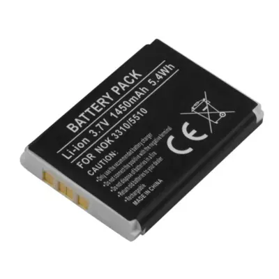 Nadomestna baterija za Nokia 3310 / 5510 Li-ion 3.7V 1450mAh 5.4Wh, Črna