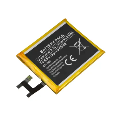 Baterija za pametni telefon Sony Xperia E3 M2 Li-polimer 3,8 V 2330 mAh 8,9 Wh, Črna / Zlata