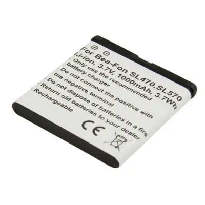 Nadomestna baterija za Bea-Fon SL470 / SL570 3,7V 1000mAh Li-ion, Bela