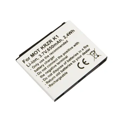 Nadomestna baterija za Motorola KRZR K1 Li-ion 3,7V 650mAh 2,4Wh,