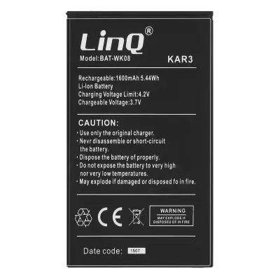 LinQ, Notranja baterija za Wiko Kar 3 Kapaciteta 1600mAh, Črna
