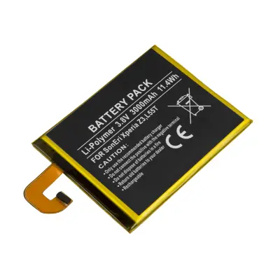 Baterija za pametni telefon Sony Xperia Z3 L55T Li-Polimer 3,8 V 3000 mAh 11,4 Wh, Črna / Zlata