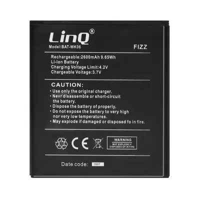 LinQ, Notranja baterija za Wiko Fizz Kapaciteta 2600mAh, Črna