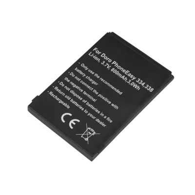 Zamenjavna baterija za telefon Doro PhoneEasy 334 338 Ni-MH 3.6V 2000mAh, Črna