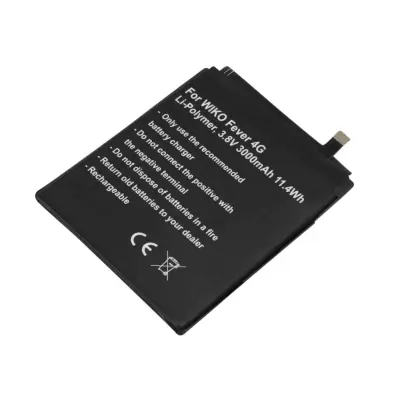 Baterija za WIKO Fever 4G TLP15J15 3,8V 3000mAh Li-Polymer, Črna