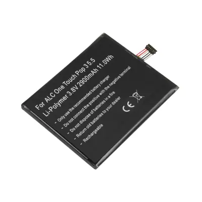 Li-Polymer baterija 2900mAh za pametni telefon, združljiv z Alcatel OT-5025 3.8V, Črna