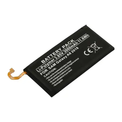 Nadomestna baterija za Galaxy A8 2018 3.85V 3000mAh Li-Polymer, Črna