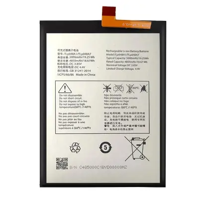 Baterija za TCL 40 R Li-Polymer 3.85V 5000mAh 19.25Wh, Črna