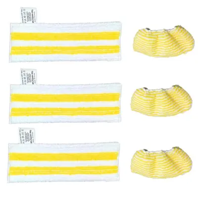 Kompatibilni dodatki za parni čistilec Karcher SC1/SC2/SC3/SC4/SC5/SV7 - 3 krpe in 3 prevleke