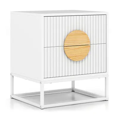 Sodobna nočna omarica s kovinskim okvirjem Nočna omarica