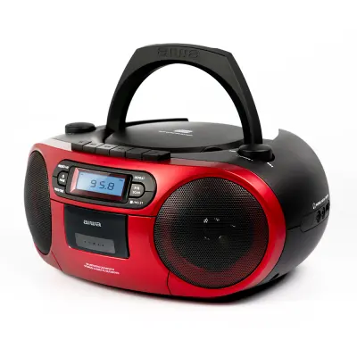 AIWA Prenosni radio CD/MP3/USB/BT/Kasetar - Boombox z FM PLL BBTC-550RD