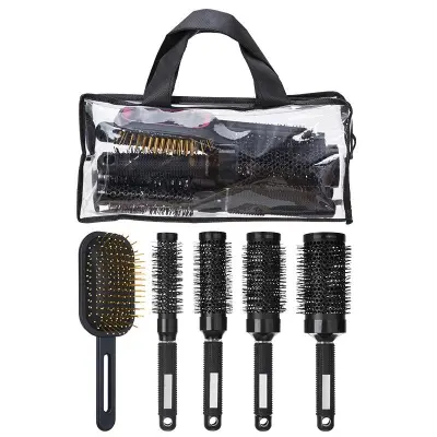 5-delni set krtač za lase s 3D zračno blazino - volumen, kodranje in ravnanje
