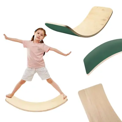 Balančna deska Lama Smile - temno zelena