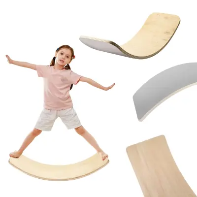 Ravnotežna deska Balančna deska Lama Smile - siva