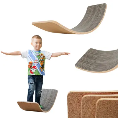 plutovinasta ravnotežna deska ebenovinasta velika