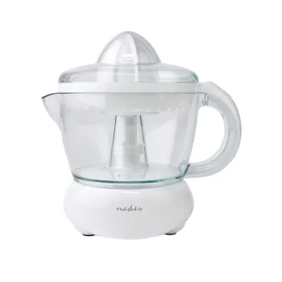 Nedis, 25W električni sokovnik z 0,7L rezervoarjem, Bela