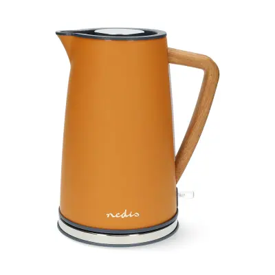 Nedis, 1,7l električni čajnik Soft Touch 2200W z regulatorjem Strix, Oranžna