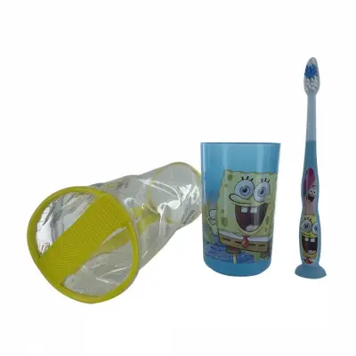 Tinokou, Otroški komplet Sponge Bob 3 kosi, Večbarvno