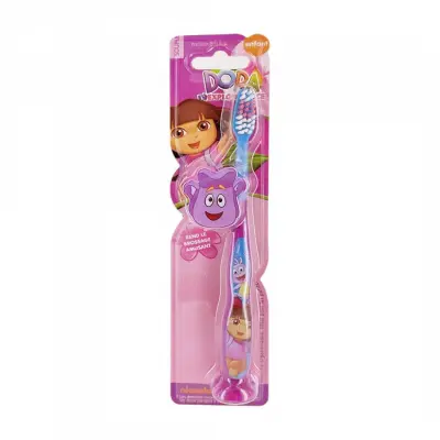 Tinokou, Ergonomska zobna ščetka za otroke Dora the Explorer, Večbarvno